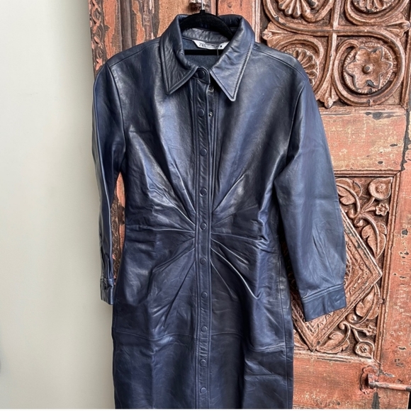 Zara Dresses & Skirts - Zara Black Leather Dress